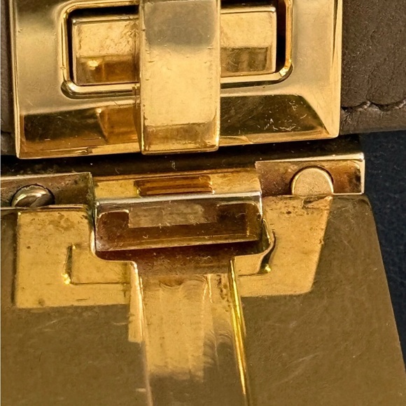 Celine Trapeze Brown, Black and Blue Shoulder Bag - Picture 6 of 6